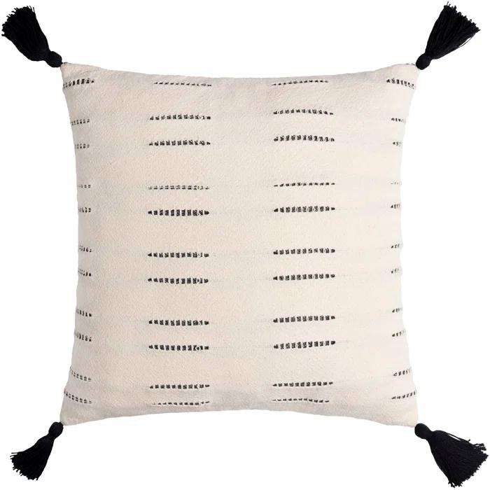 Livabliss Eden Tassels Cotton Throw Pillow (Set of 2)