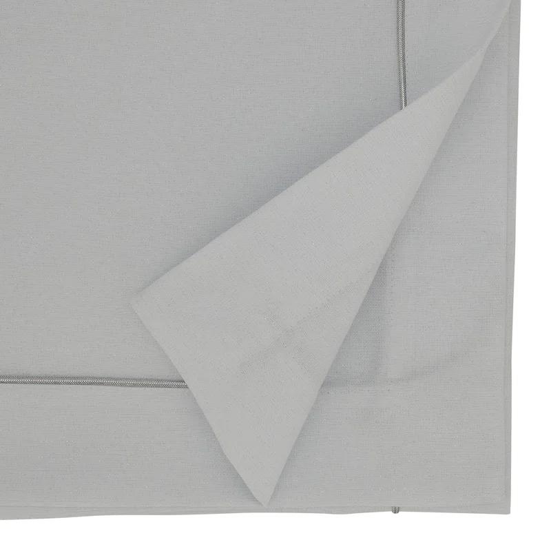 Saro Bourget Collection Shimmering Tablecloth with Piping Detail