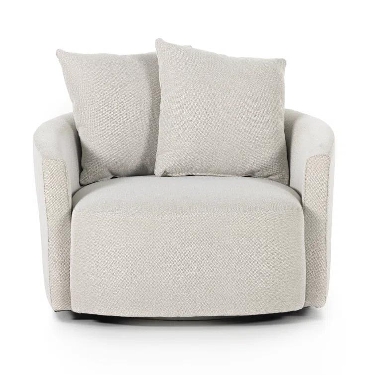 Kaila Swivel Chair - Taupe