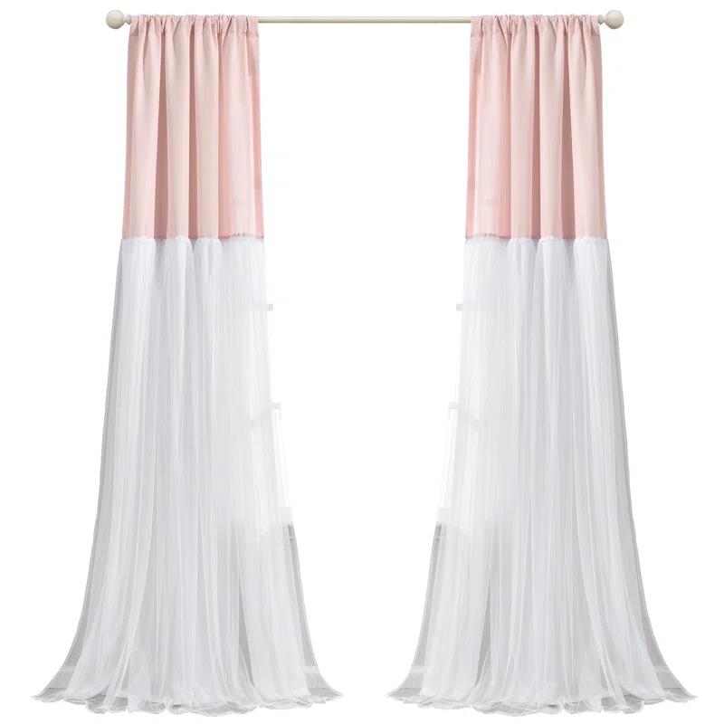 Lush Decor Beckham Semi Sheer Curtain Single Panel