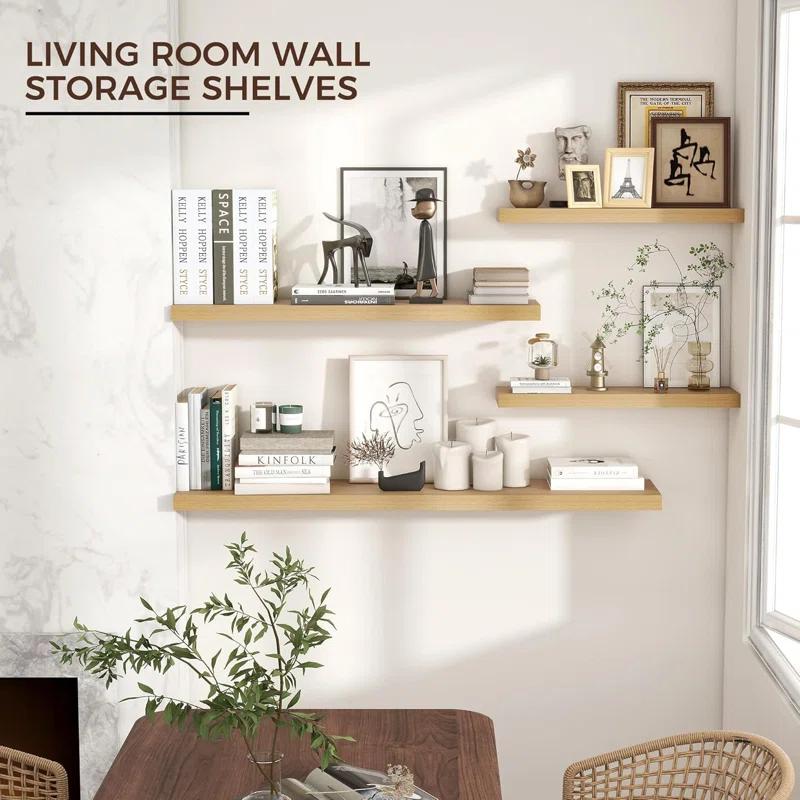 Hokku Designs Soeke 2 Piece Floating Shelf