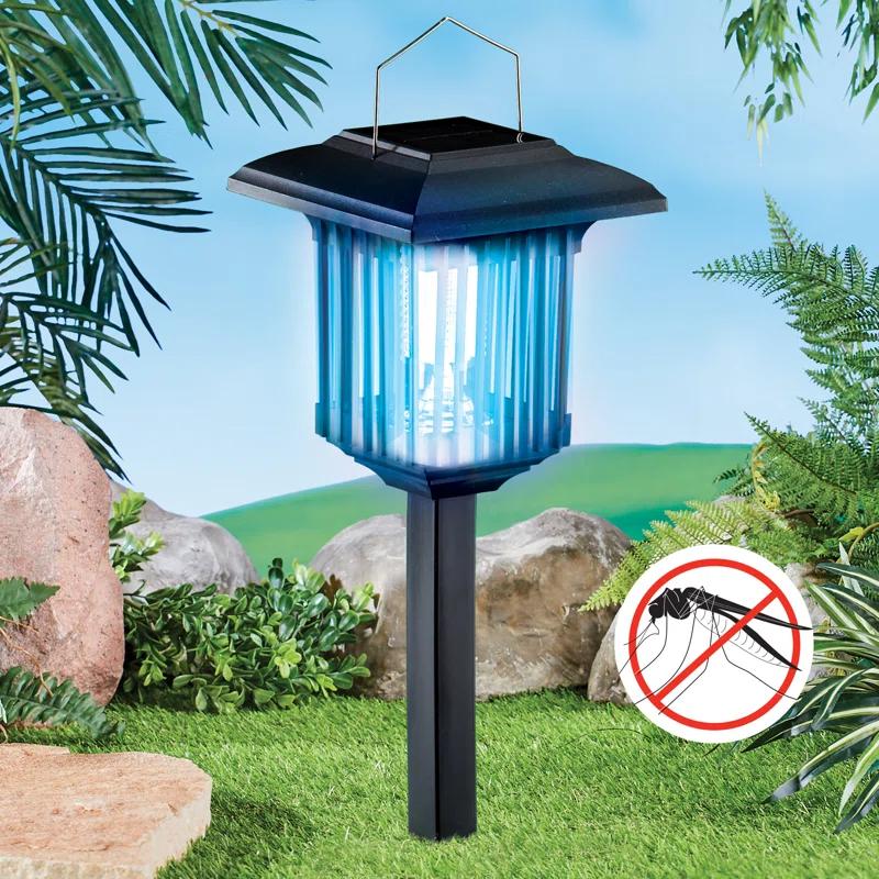 Winston Brands Solar Powered LED Lighted 3-in-1 Mosquito Zapper