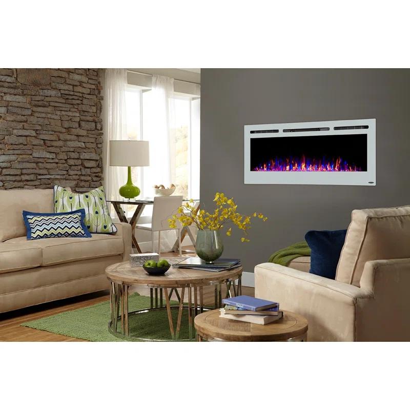 Touchstone The Sideline Electric Fireplace for Recessed or Wall Mount Installation