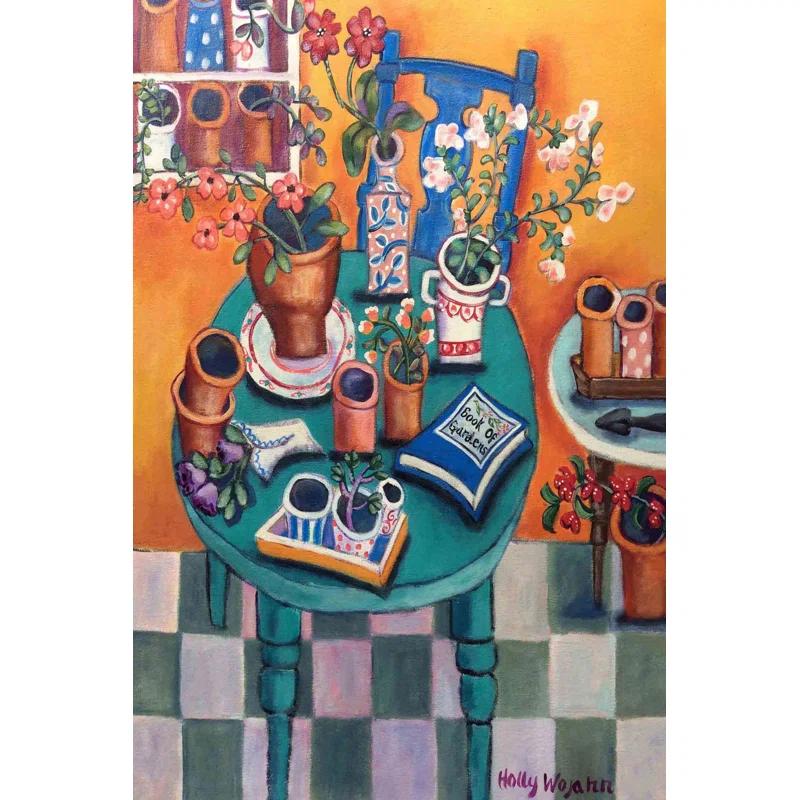 Marmont Hill Flowers " A Sunny Garden Room " by Holly Wojahn