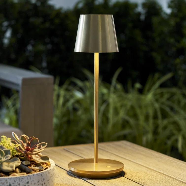 Carla Cordless Table Lamp - Brass