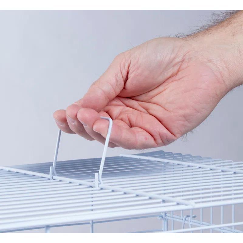 Penn Plax Medium Birdcage Starter Kit - Square Dome- White