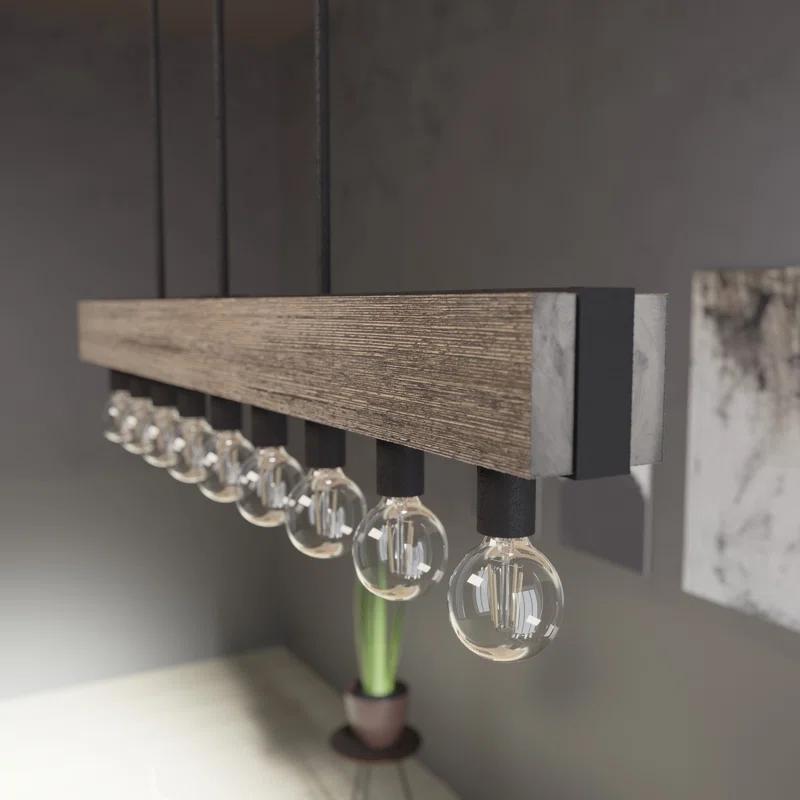Hunter Fan Donelson 9 - Light Kitchen Island Linear Pendant