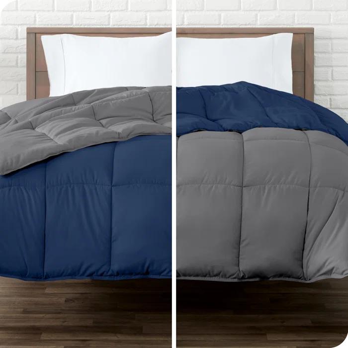 Bare Home Premium Ultra Soft Modern & Contemporary Box Stitch Comforter