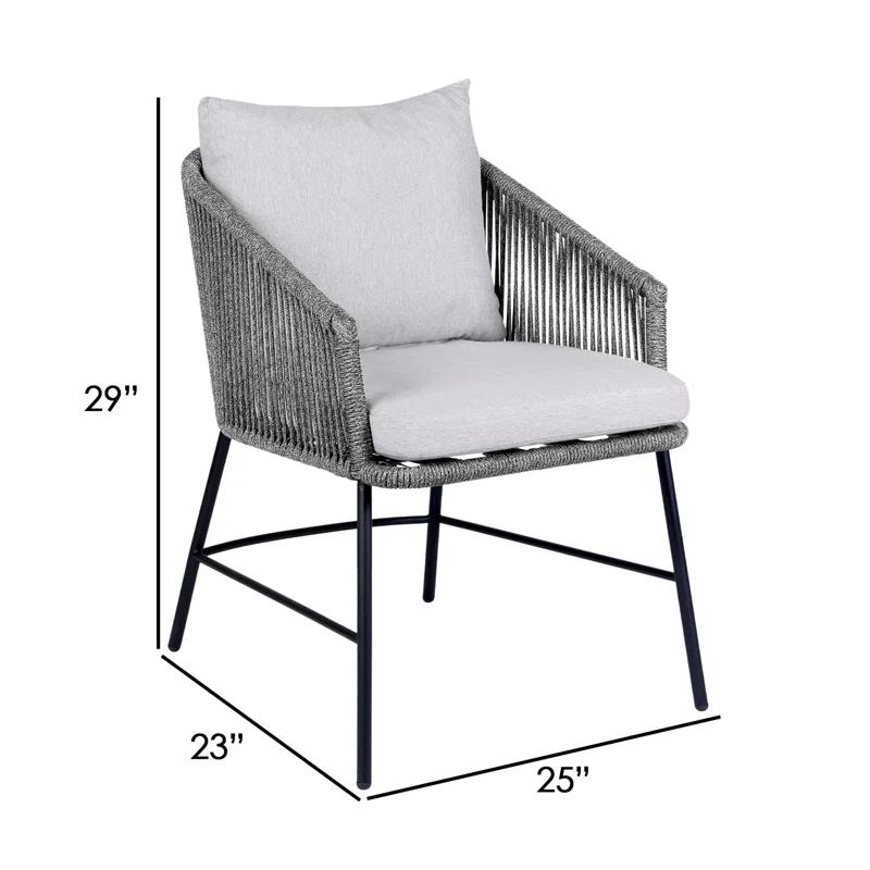 Margit Outdoor Dining Armchair with Cushion
