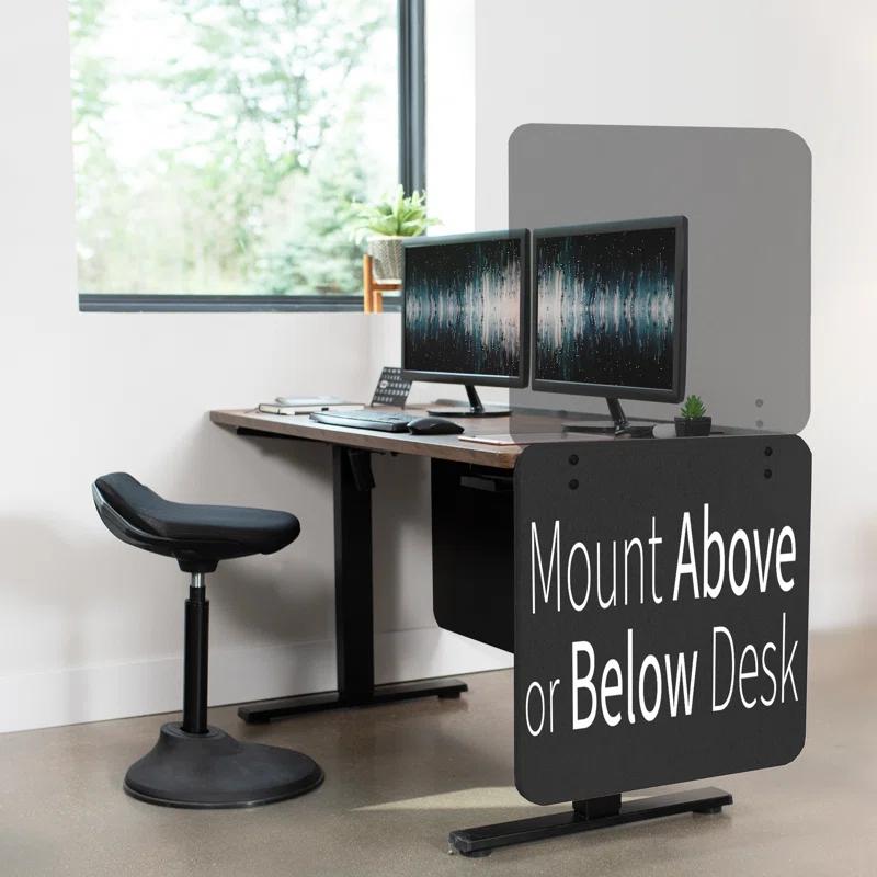 VIVO Clamp-on 24" x 24" Desktop Privacy Panel (PP-1-V024G Series)