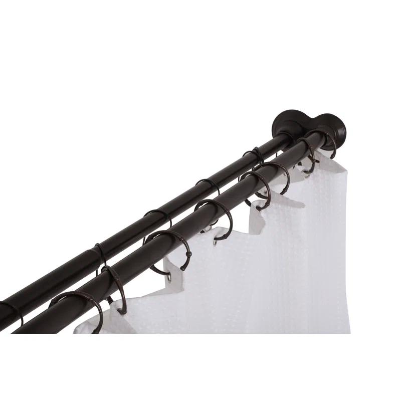Utopia Alley 72'' Straight Tension Shower Curtain Rod & Hook Set