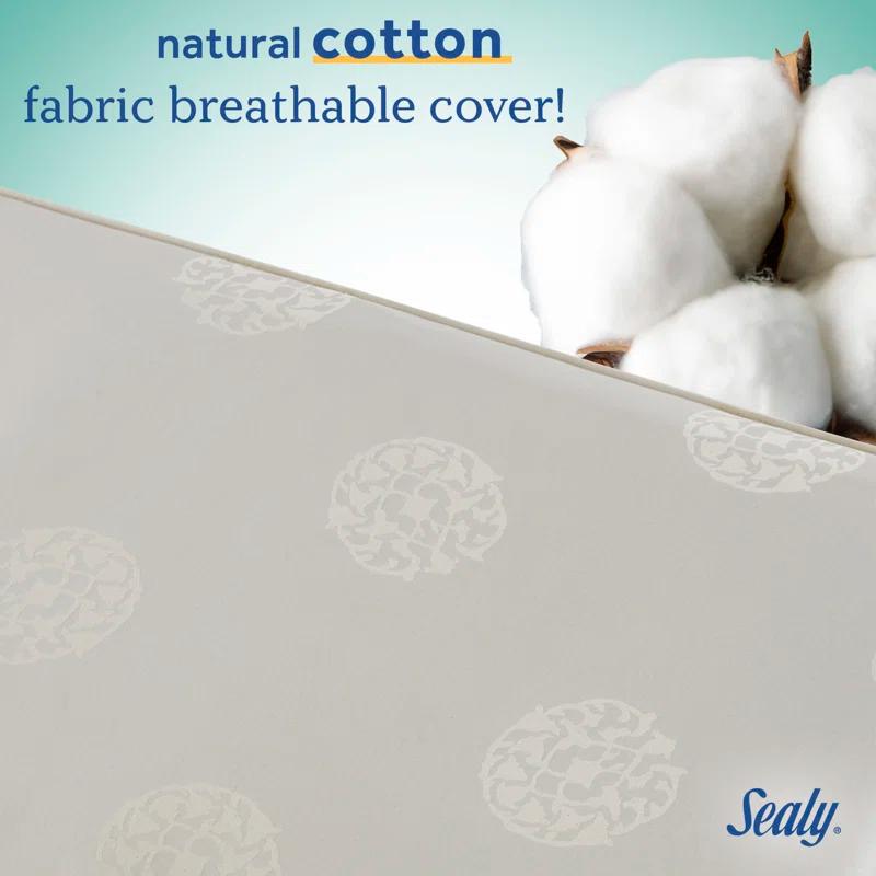 Sealy Posturepedic Grace Breathable Hypoallergenic 2-Stage Waterproof Baby Crib Mattress & Toddler Bed Mattress, GREENGUARD Gold Certified, 52" x 28"