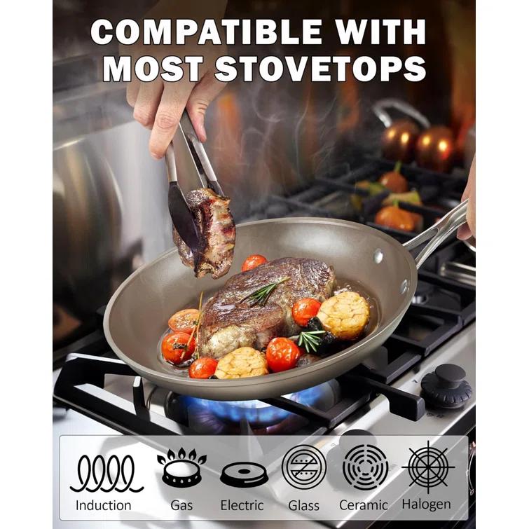 Cooks Standard 8 - Piece Non-Stick Anodized Aluminum Cookware Set