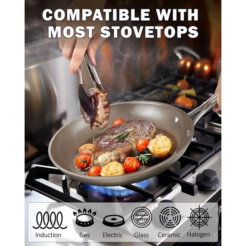 Cooks Standard 8 - Piece Non-Stick Anodized Aluminum Cookware Set