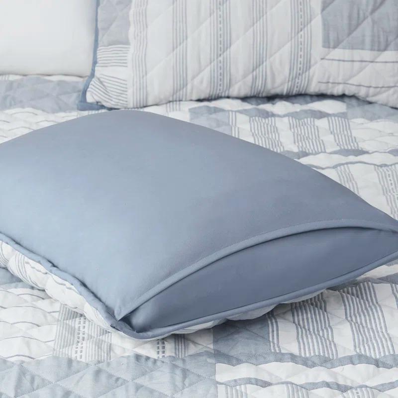 Madison Park Graham 3 Piece Quilted Patchwork Quilt Set
