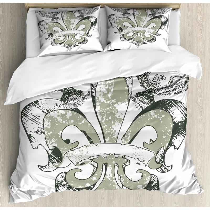 Ambesonne Modern & Contemporary Paisley Duvet Cover Set