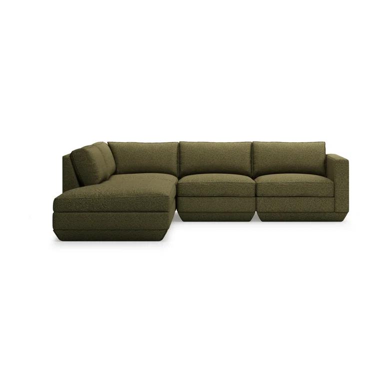 Gus* Modern Podium Modular 4 PC Lounge Sectional B