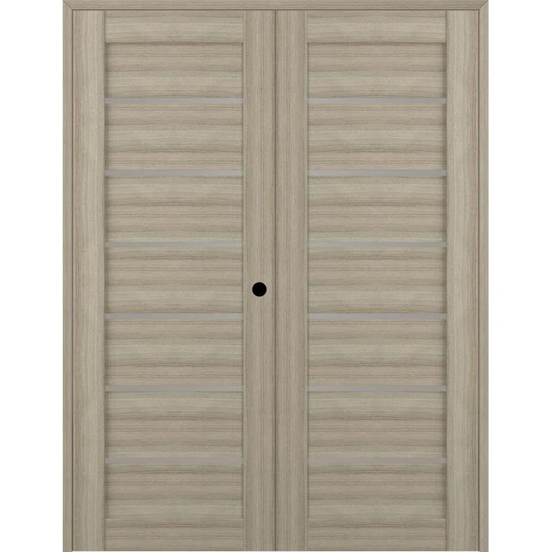 Belldinni Alba Solid Manufactured Wood and Glass Composite Paneled Prefinished French Door