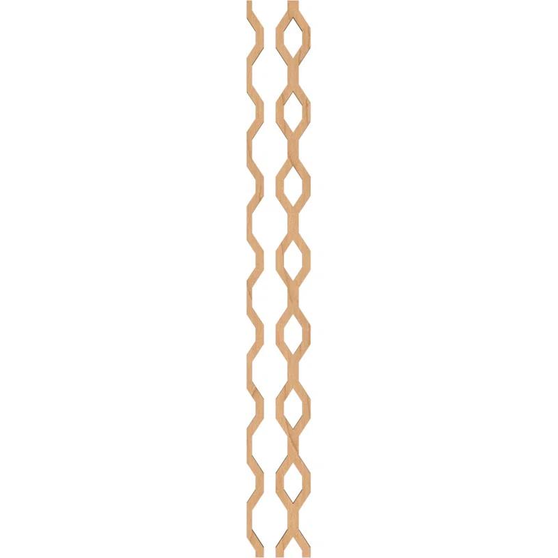Ekena Millwork Wabash Adjustable Wood Decorative Slat Wall Panel Kit