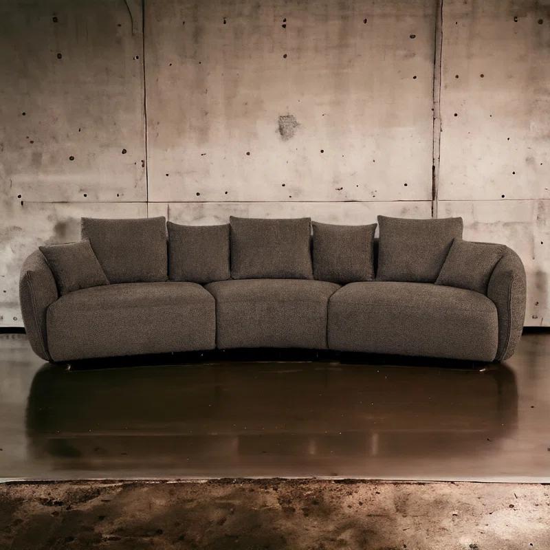 Audiohome Bash Macca Anthology Boucle Sofa With Pillows