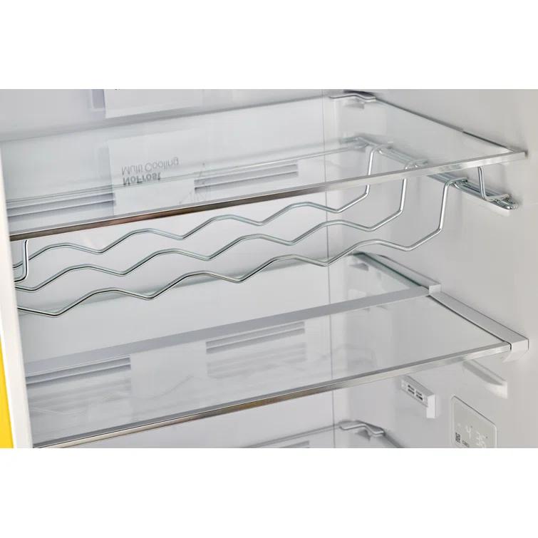 Unique Appliances Classic Retro 24 In 12 Cu.ft Bottom Mount Fridge Auto Defrost, Energy Star Certified, Counter Depth UGP-340L Y AC