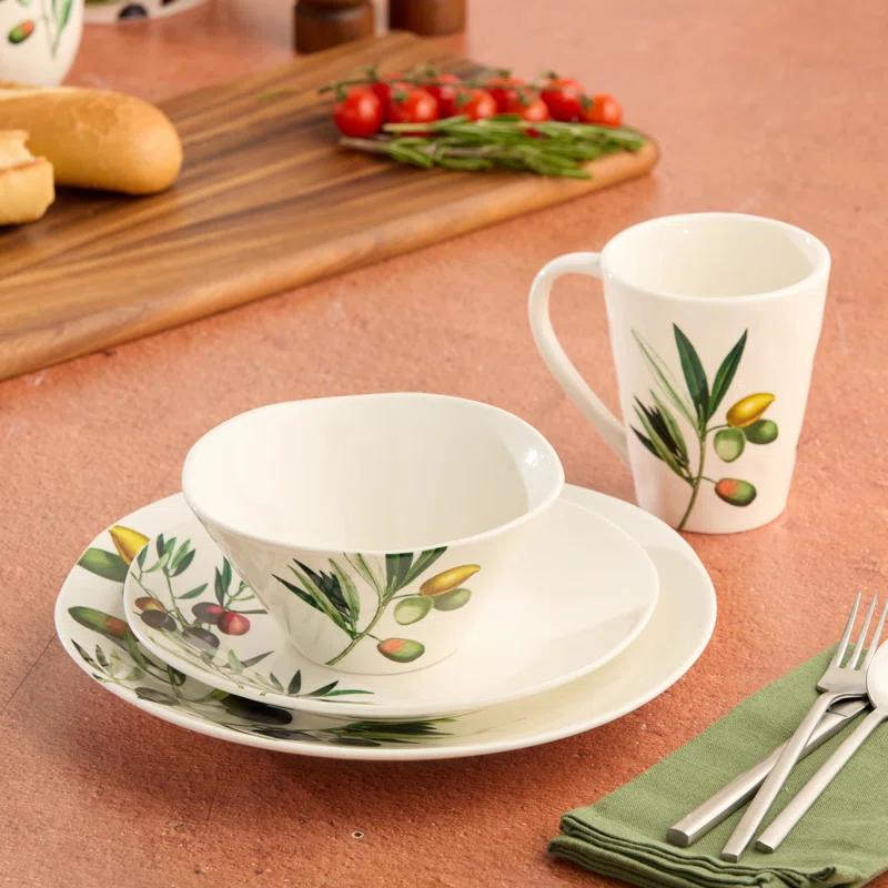 Certified International Olivia Set of 4 Salad Plate 9in