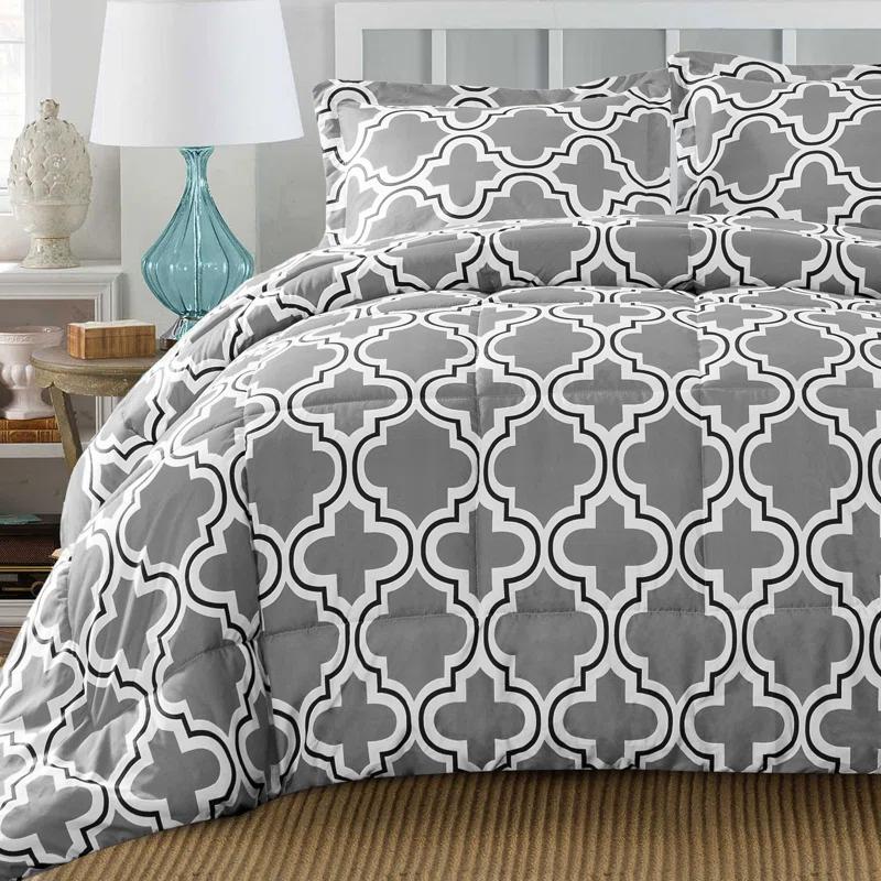 Superior Superior Trellis Trellis Hypoallergenic Down Alternative 3Pc Comforter Set