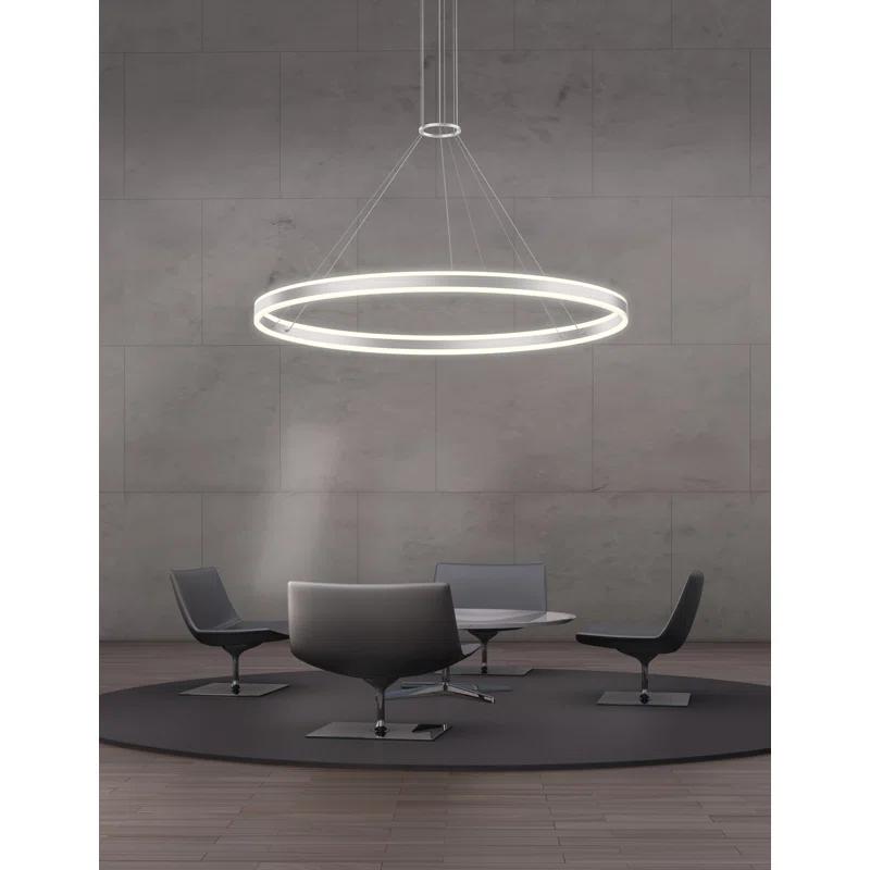 Double Corona 2 - Light Dimmable LED Wagon Wheel Chandelier