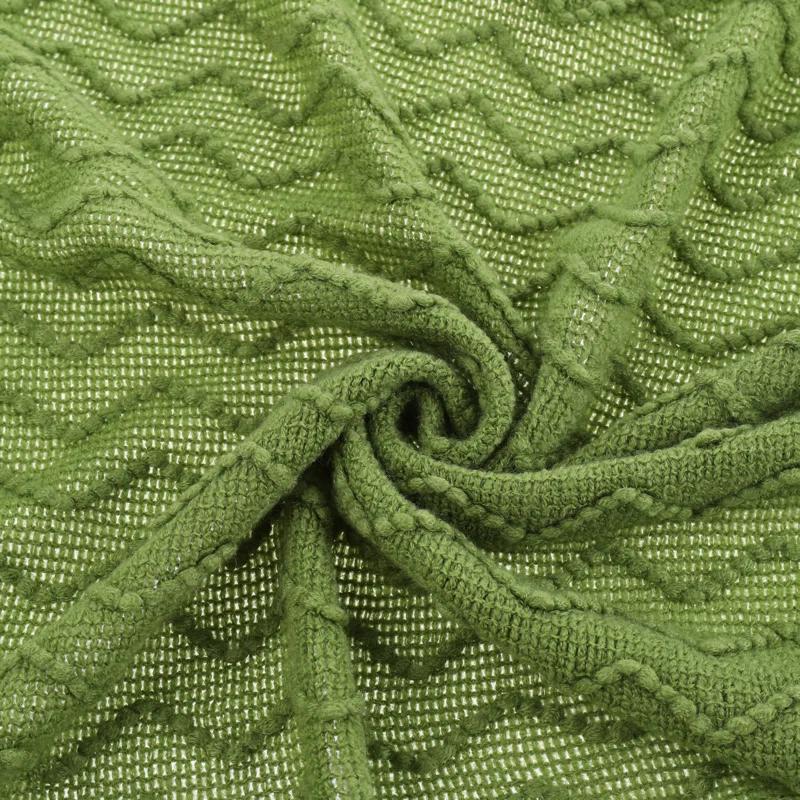 Battilo Home Throw Blanket for Couch, Textured Soft Throw Blankets, Decorative Knitted Blanket for Home Living Room Decor, 50"x60"