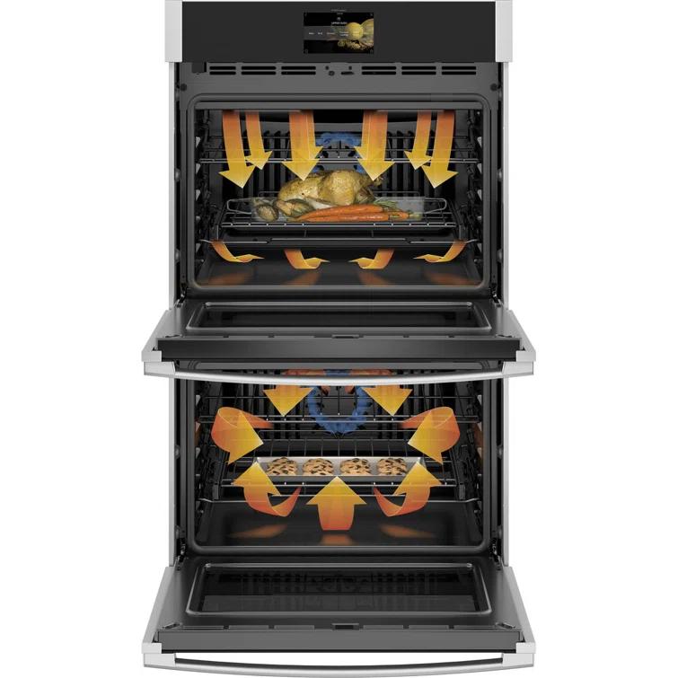 GE Profile™ GE Profile Smart Appliances 29.75" Self-Cleaning Convection Electric Double Wall Oven PTD7000SNSS