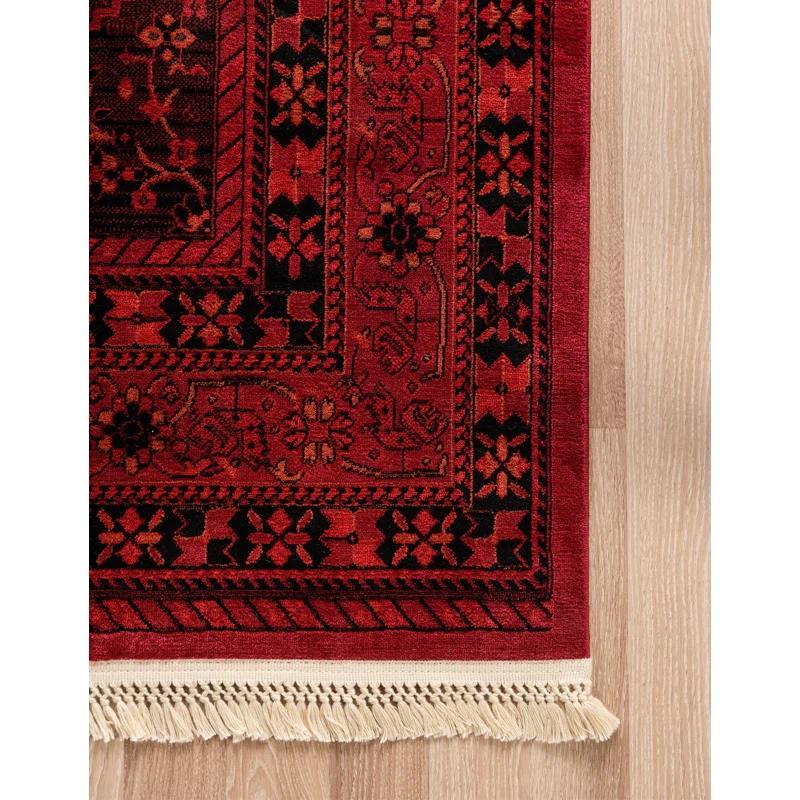 Lark Manor™ Amro Oriental Red Area Rug