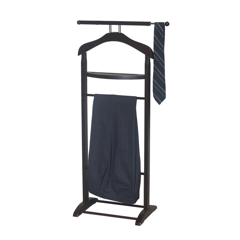 Knight Solid Wood Freestanding Valet Stand