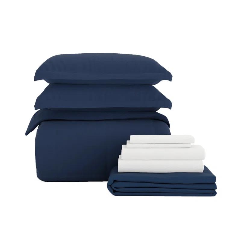 IEnjoy Home Simply Soft 8 Piece Microfiber Complete Bedding Set