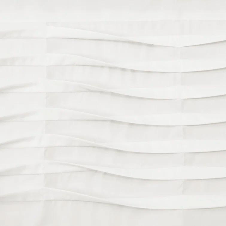 Lush Decor Tailored 52'' W Window Valance Blue,Cream,Dark Gray,Light Gray,White