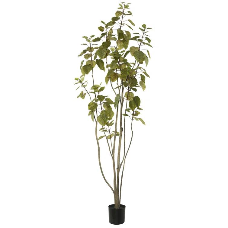 Primrue Artificial Green Potted Cotinus Coggygria Tree