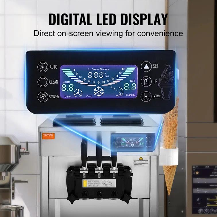 VEVOR VEVOR Soft Serve Ice Cream Machine Maker