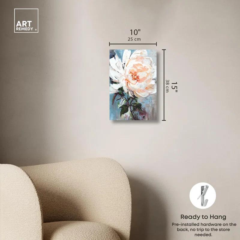 Art Remedy Peony Journey Canvas New Floral Wall Art by Art Remedy