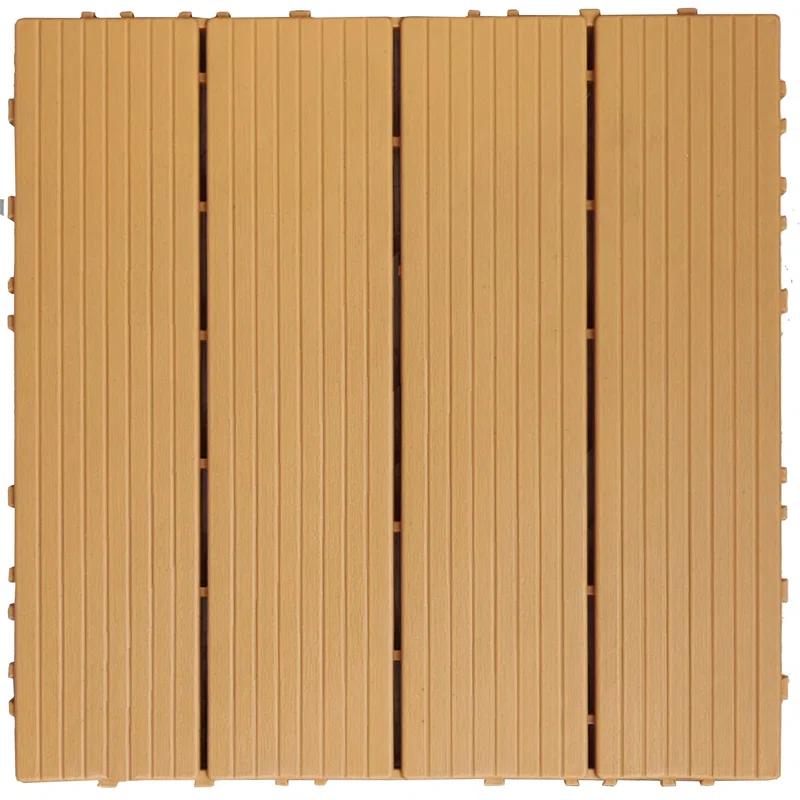 HBI home Plastic Composite Deck Tiles Set of 35pcs