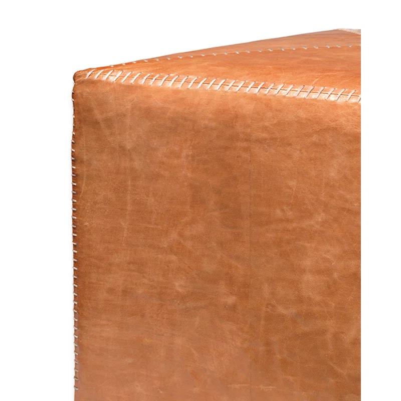 Jamie Young Company Leather Pouf