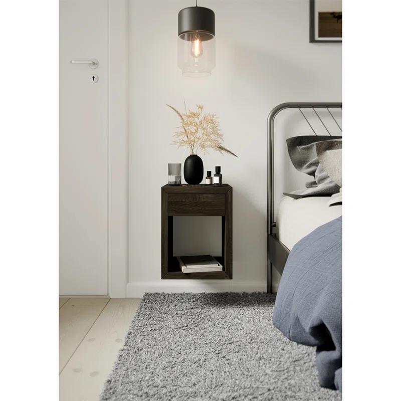 Red Barrel Studio® Scandinavian Style Natural Solid Wood Nightstand With 1 Drawer