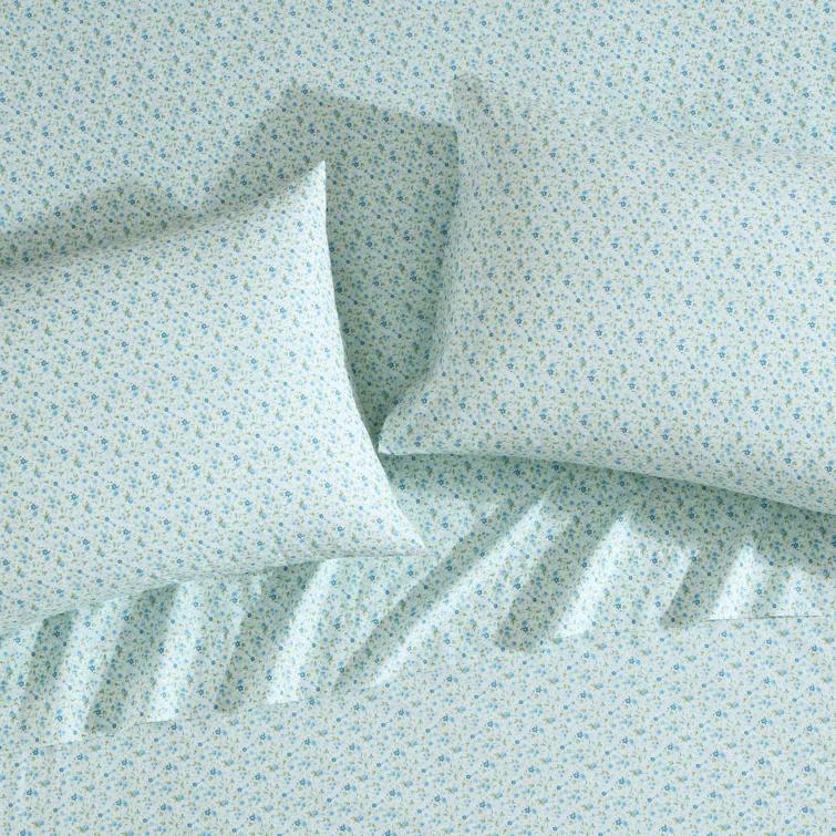 Laura Ashley Laura Ashley Printed Cotton Percale Sheet Set