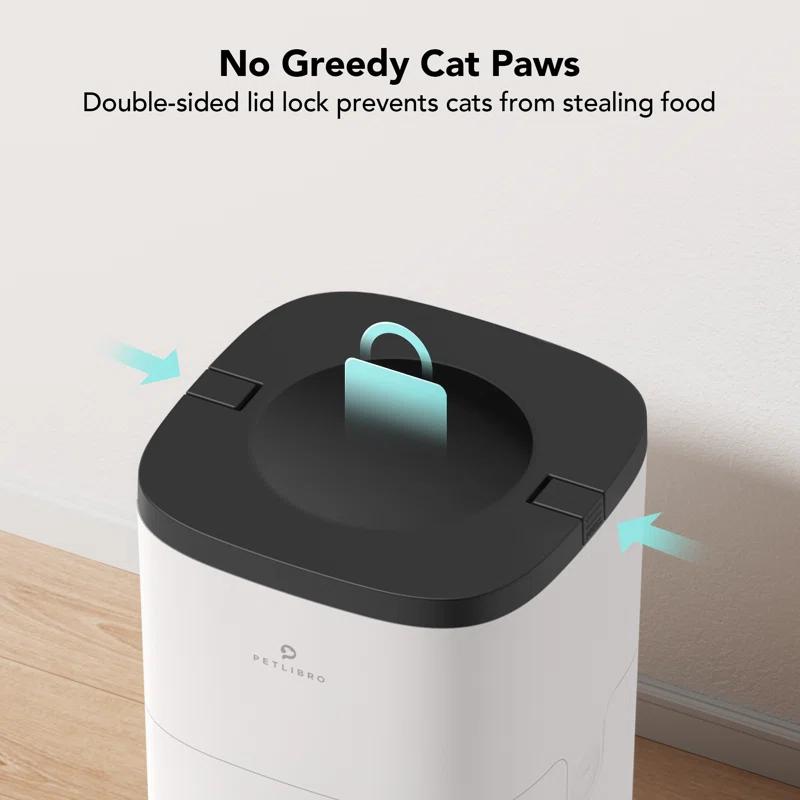 PETLIBRO PETLIBRO Automatic Cat Feeder, Wi-Fi Automatic Cat Food Dispenser With Timer Interactive Voice Recorder, Auto Cat Feeder With 1-4 Meals Control Dry Food