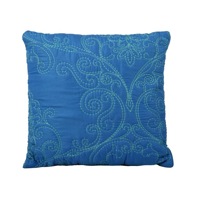 Home Soft Things 4 Piece Damask Embroidery Bedspread Set