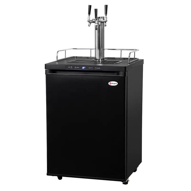 Kegco Kegco 5.6 Cubic Feet Triple Tap Freestanding Kegerator with Adjustable Temperature