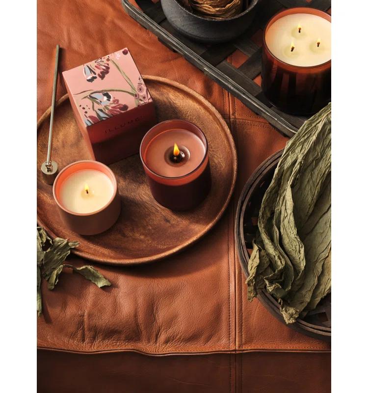 ILLUME Beautifully Done Essentials Terra Tabac Statement Glass Scented Candle