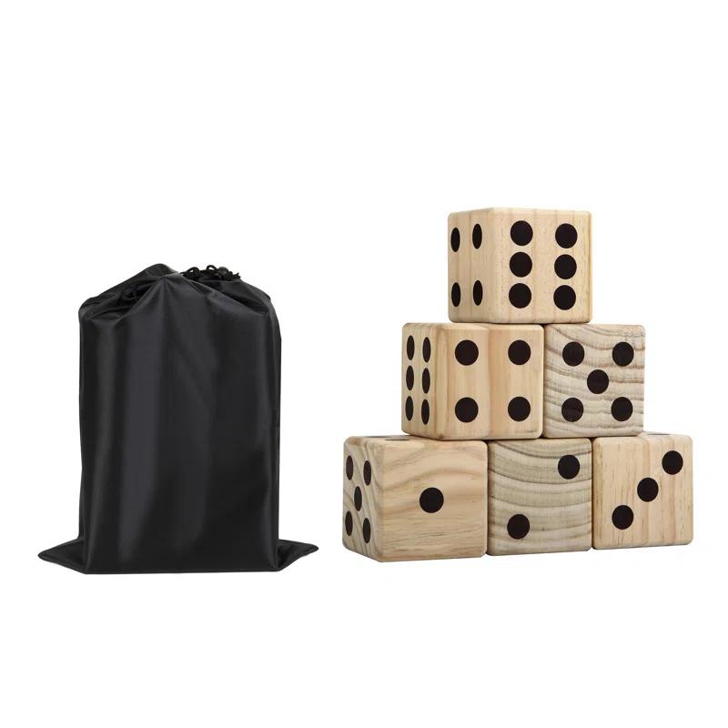 Oversized Wooden Yard Dice