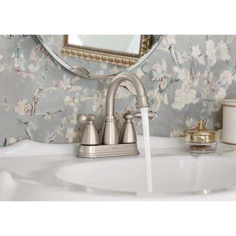 Moen Moen Banbury 4 in. Centerset Double Handle Bathroom Faucet 84943SRN