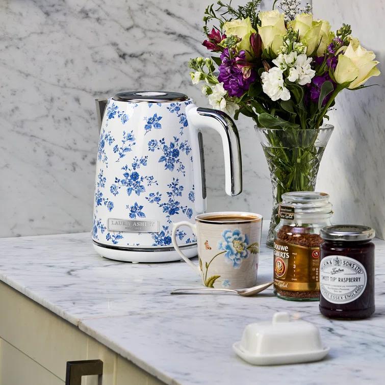 Laura Ashley VQ Laura Ashley 1.7 Liter Jug Kettle, China Rose