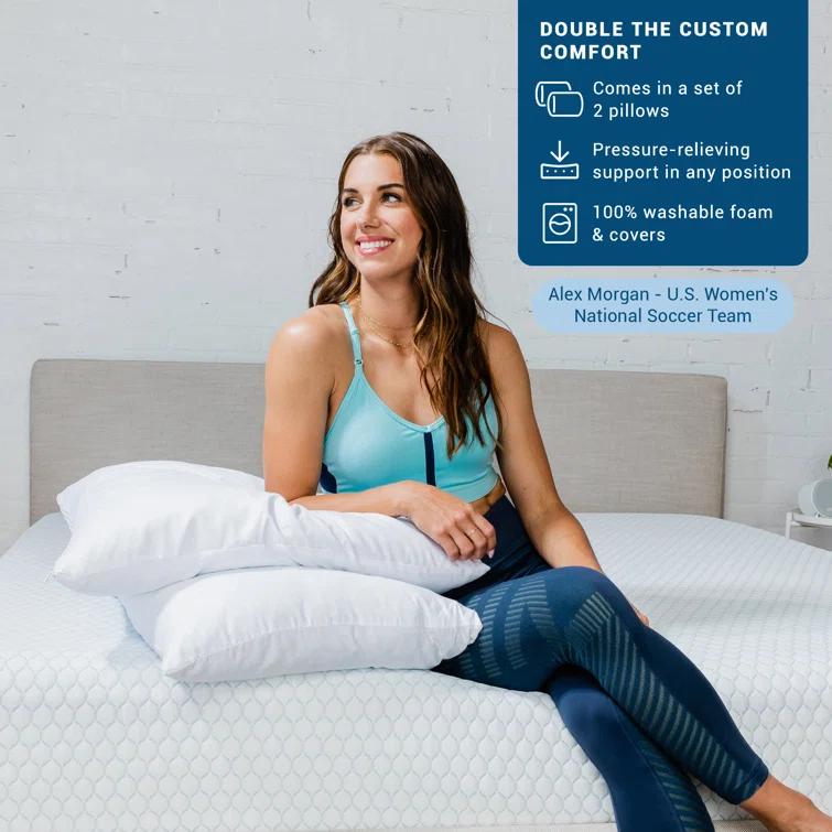 MOLECULE Memory Foam Medium Cooling Pillow