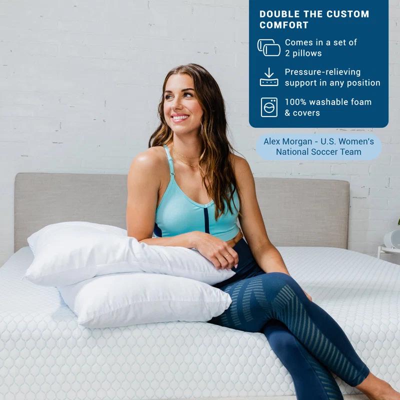 MOLECULE Memory Foam Medium Cooling Pillow